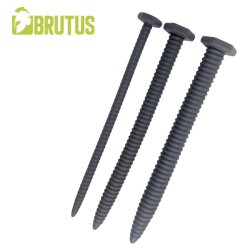 BRUTUS Screw You 3-teiliges Dilatoren Set aus  Silikon 15,4 cm &Oslash; 0.5 - 1,1 cm, schwarz