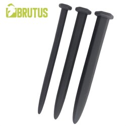 BRUTUS Nailed It 3-teiliges Dilatoren Set aus  Silikon 15,4 cm &Oslash; 0.5 - 1,1 cm, schwarz