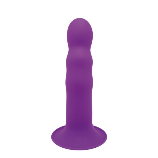 DREAM TOYS Solid Love Silikon Dildo 18,0 cm &Oslash; 4,0 cm purple