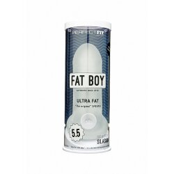 PERFECT FIT Fat Boy Ultra Fat 5.5&quot; Penish&uuml;lle aus SilaSkin Silikon Transparent