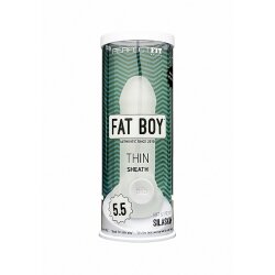 PERFECT FIT Fat Boy Thin Sheath 5.5&quot; Penish&uuml;lle aus SilaSkin Silikon Transparent