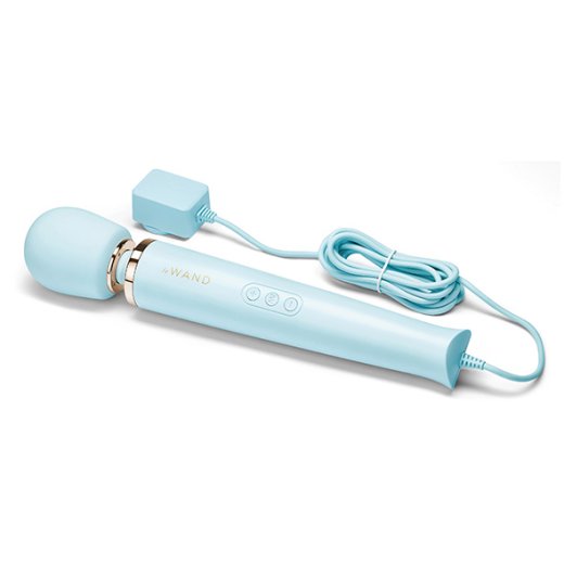 LE WAND Bodywand Plug-In Massager mit Kabel Himmelblau