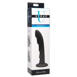 STRAP U Silikon Dildo schwarz