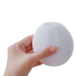 TENGA Geo Aqua Masturbator aus elastischem Elastomer Weiss