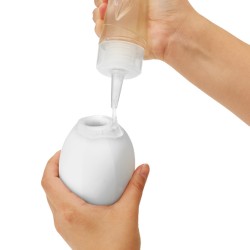 TENGA Geo Aqua Masturbator aus elastischem Elastomer Weiss
