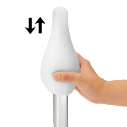 TENGA Geo Aqua Masturbator aus elastischem Elastomer Weiss
