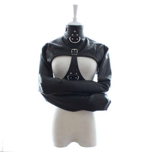 KIOTOS Zwangsjacke aus Kunstleder Schwarz Small
