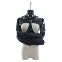 KIOTOS Zwangsjacke aus Kunstleder Schwarz Small