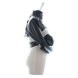 KIOTOS Zwangsjacke aus Kunstleder Schwarz Small