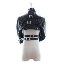 KIOTOS Zwangsjacke aus Kunstleder Schwarz Small