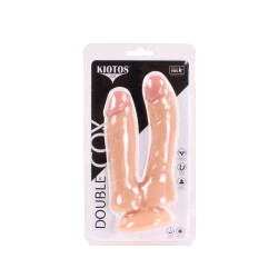 KIOTOS Cox 030 Doppel-Dildo 19,0 cm Beige