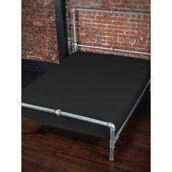 SHEETS OF SAN FRANCISCO Polyurethane Bett Überzug 140 x 200 x 25 cm Schwarz