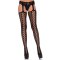 LEG AVENUE Lace up backseam stockings