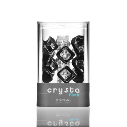 TENGA Crysta Block Masturbator Transparent/Schwarz