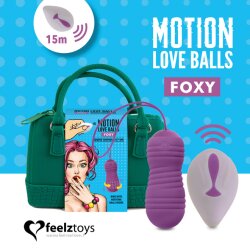 FEELZTOYS Motion Love Balls Foxy mit Fernbedienung Purple