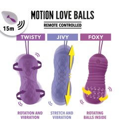 FEELZTOYS Motion Love Balls Foxy mit Fernbedienung Purple