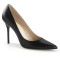 PLEASER High Heel Pointed-Toe Pump aus Leder Schwarz