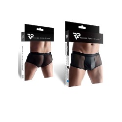 REGNES FETISH PLANET Mesh & Wetlook Shorts Schwarz S