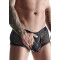 REGNES FETISH PLANET Mesh &amp; Wetlook Brief Bottomless Schwarz S