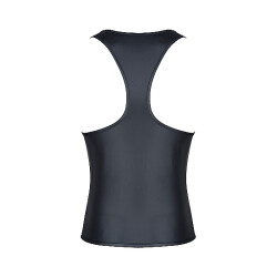 REGNES FETISH PLANET Wetlook Tank Top Schwarz