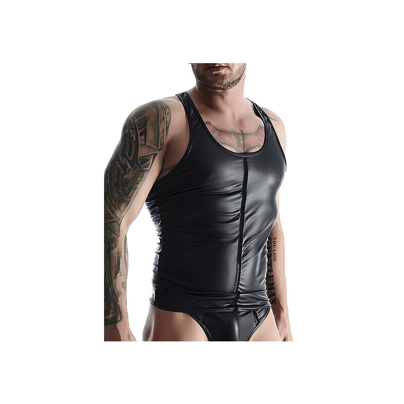 REGNES FETISH PLANET Wetlook Tank Top Schwa