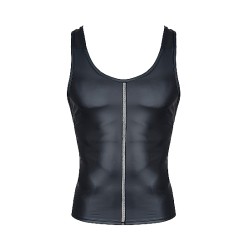 REGNES FETISH PLANET Wetlook Tank Top Schwarz XL