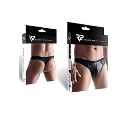 REGNES FETISH PLANET Wetlook Thongs Schwarz M