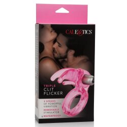 CALEXOTICS Triple Clit Flicker Penisring mit Vibration