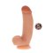 TOY JOY Get Real Dildo mit Hoden aus purem Silikon 18 cm Beige