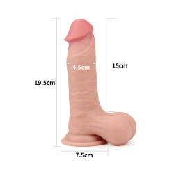 KIOTOS Cox Sliding 01 Dildo mit beweglicher Haut 19,5 cm Beige