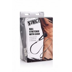 STRICT Hodenstrecker mit Leine aus Kunstleder