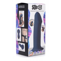 SQUEEZE-IT Flexibler Dildo aus Silikon Blau