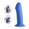 SQUEEZE-IT Flexibler Dildo aus Silikon Blau