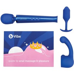 B-VIBE Anal Massage &amp; Education Set Blau