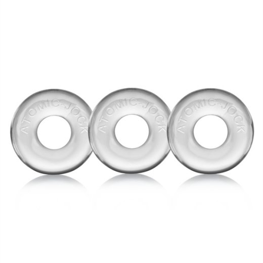 OXBALLS Ringer 3er-Pack Penisringe aus Flex-TPR Transparent