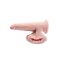 KING COCK PLUS 3D Dildo mit schwingenden Hoden &amp; Saugfuss 24.5cm Beige