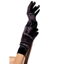 LEG AVENUE Klassische Handschuhe aus Nylon Schwarz