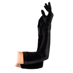 LEG AVENUE Extra lange Handschuhe aus Polyester Schwarz