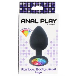 TOY JOY Rainbow Booty Jewel Anal-Plug aus Silikon Large...