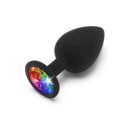 TOYJOY Rainbow Booty Jewel Anal-Plug aus Silikon Large Schwarz
