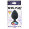 TOY JOY Rainbow Booty Jewel Anal-Plug aus Silikon Large Schwarz