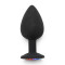 TOY JOY Rainbow Booty Jewel Anal-Plug aus Silikon Large Schwarz