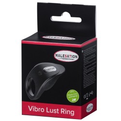 MALESATION Vibro Lust Ring mit Klitoris-Stimulanz Schwarz