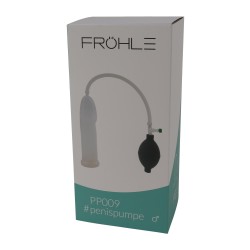 FRÖHLE PP009 Anatomischer Peniszylinder mit Ballpumpe Slim-Fit Ø 5 cm x 21 cm