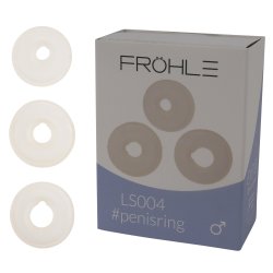 FRÖHLE LS004 Penismanschetten mit Auskerbung 3er-Set...