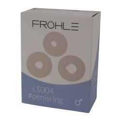 FRÖHLE LS004 Penismanschetten mit Auskerbung 3er-Set Innen-Ø 16/21/26 mm