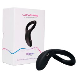 LOVENSE Diamo Bluetooth &amp; App steuerbarer Penisring Schwarz