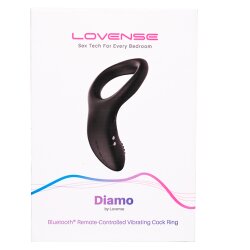 LOVENSE Diamo Bluetooth &amp; App steuerbarer Penisring Schwarz