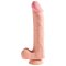 KING COCK Dildo 3D Triple Density mit Hoden 30cm Beige