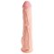 KING COCK Dildo 3D Triple Density mit Hoden 30cm Beige